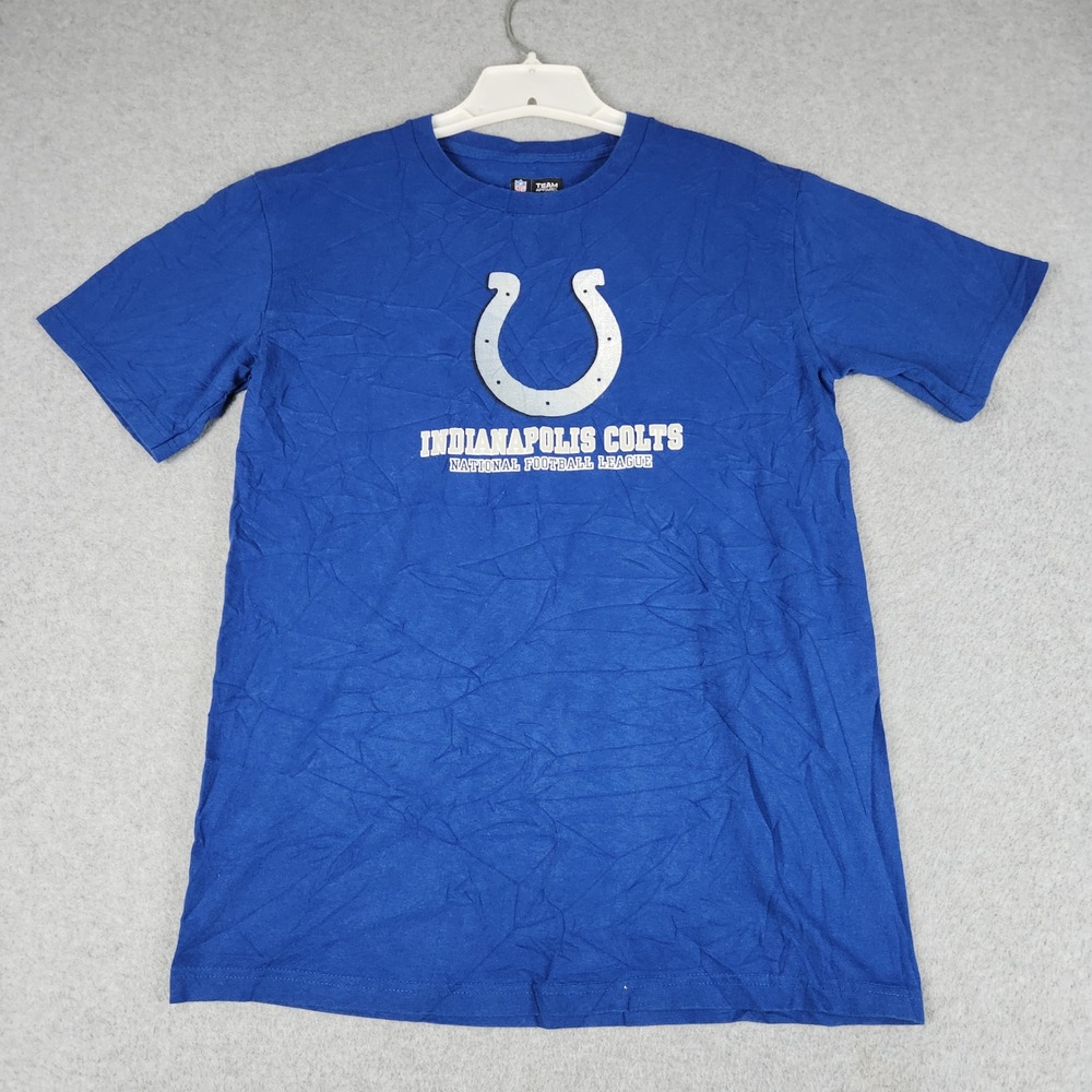 Indianapolis Colts T-Shirt Mens Medium Blue Team Apparel NFL Football Graphic